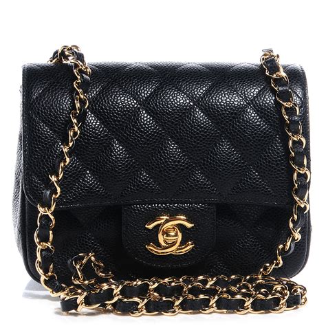 chanel mini flap in caviar